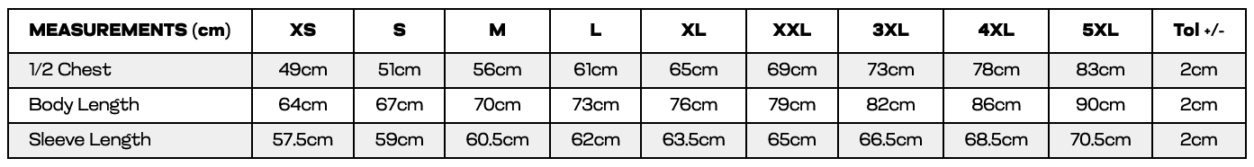 Unisex Nacra 15 Hoodie size guide